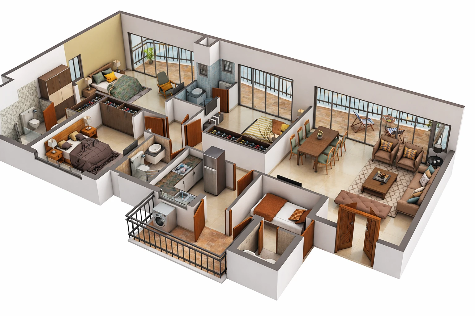Floor plan — 2,045 sqft