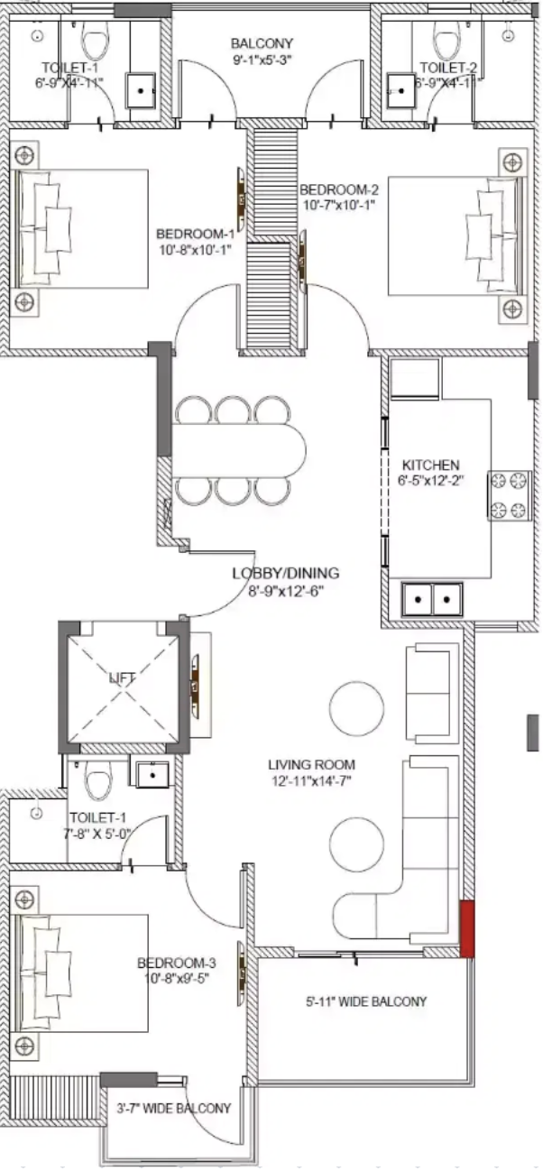 Floor plan — 1,550 sqft